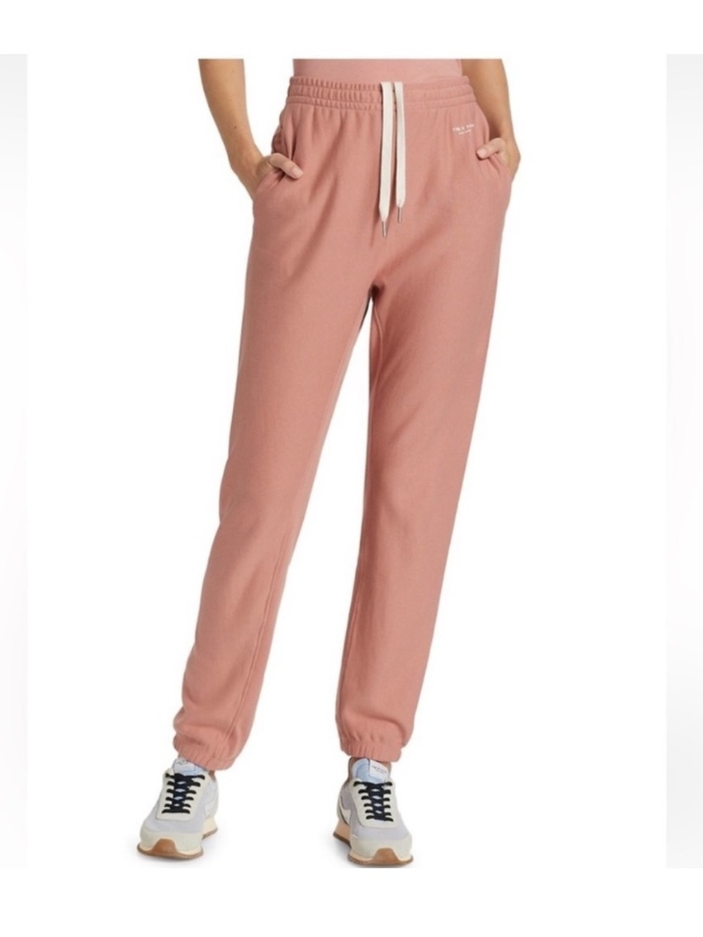 Rag & Bone City Organic Cotton Sweatpants In Mauvdout Size Medium